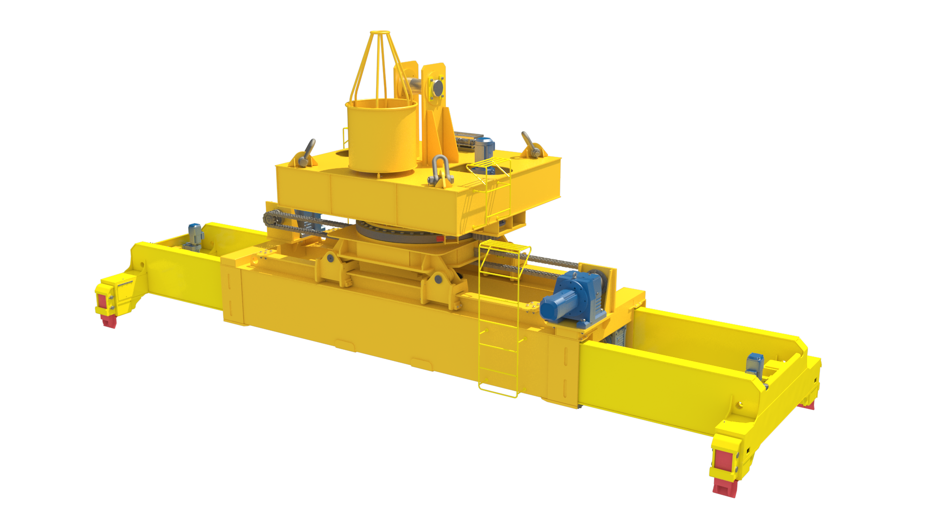 平移旋轉(zhuǎn)伸縮式集裝箱吊具###Translating-Rotating-Telescopic Container Spreaders